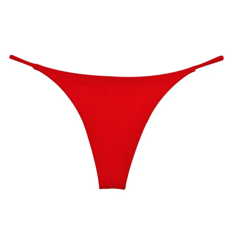 Coquette — Cotton Thong with Bow #6751