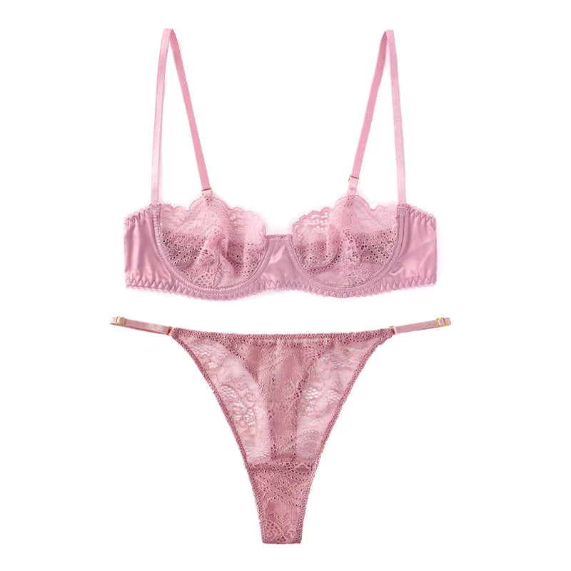 Amour — Embroidered French Lace Set #3227