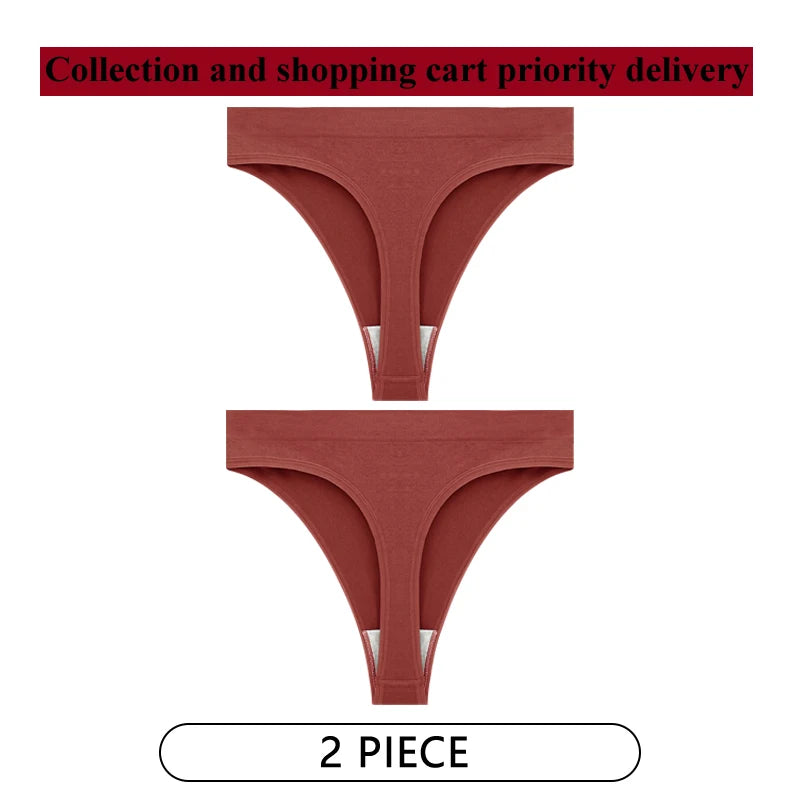 Coquette — Cotton Thong with Bow #6745