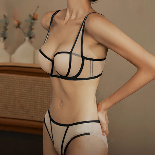 Amour — Embroidered French Lace Set #3223