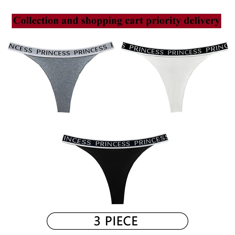 Coquette — Cotton Thong with Bow #6750