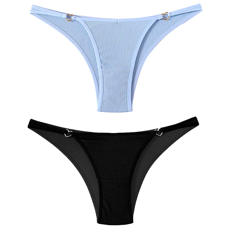Coquette — Cotton Thong with Bow #6747