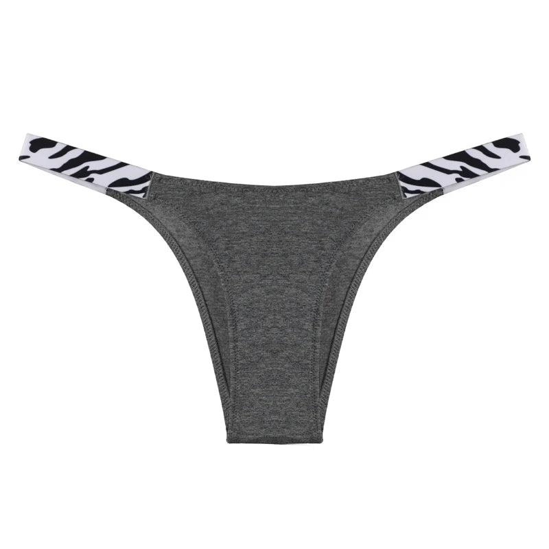 Coquette — Cotton Thong with Bow #6743