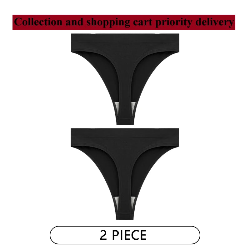 Coquette — Cotton Thong with Bow #6745