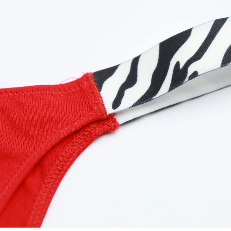 Coquette — Cotton Thong with Bow #6743