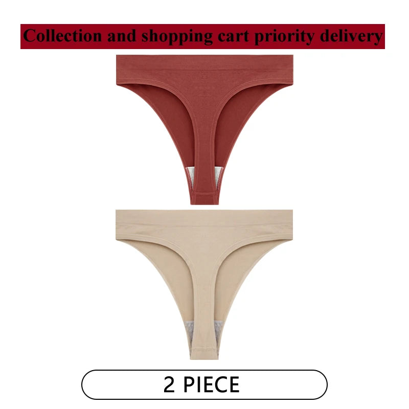 Coquette — Cotton Thong with Bow #6745