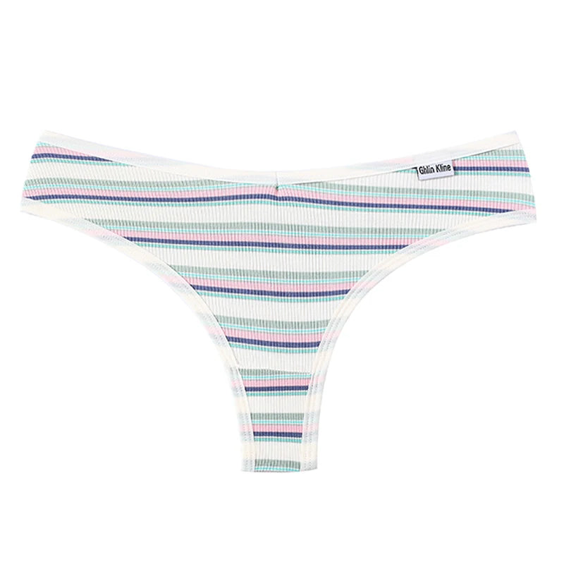 Coquette — Cotton Thong with Bow #6752
