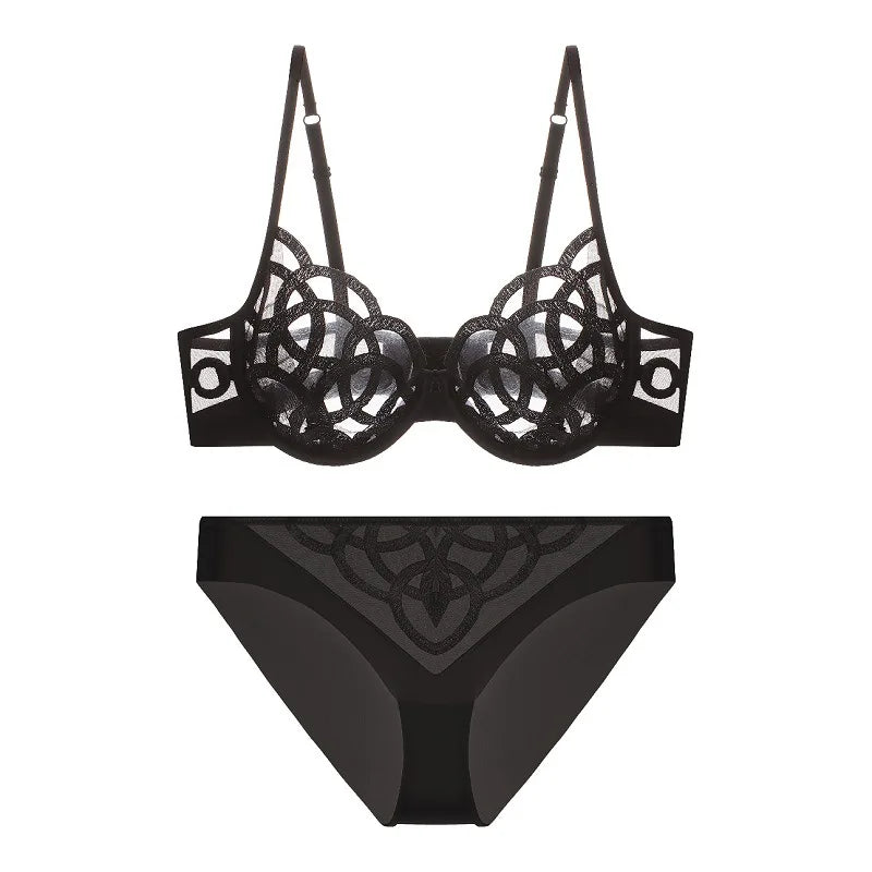 Amour — Embroidered French Lace Set #3226