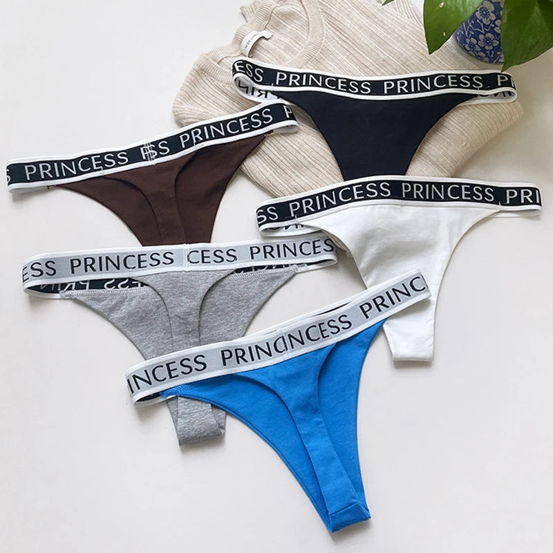 Coquette — Cotton Thong with Bow #6750