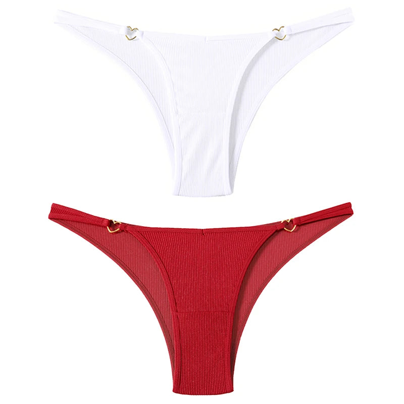 Coquette — Cotton Thong with Bow #6747