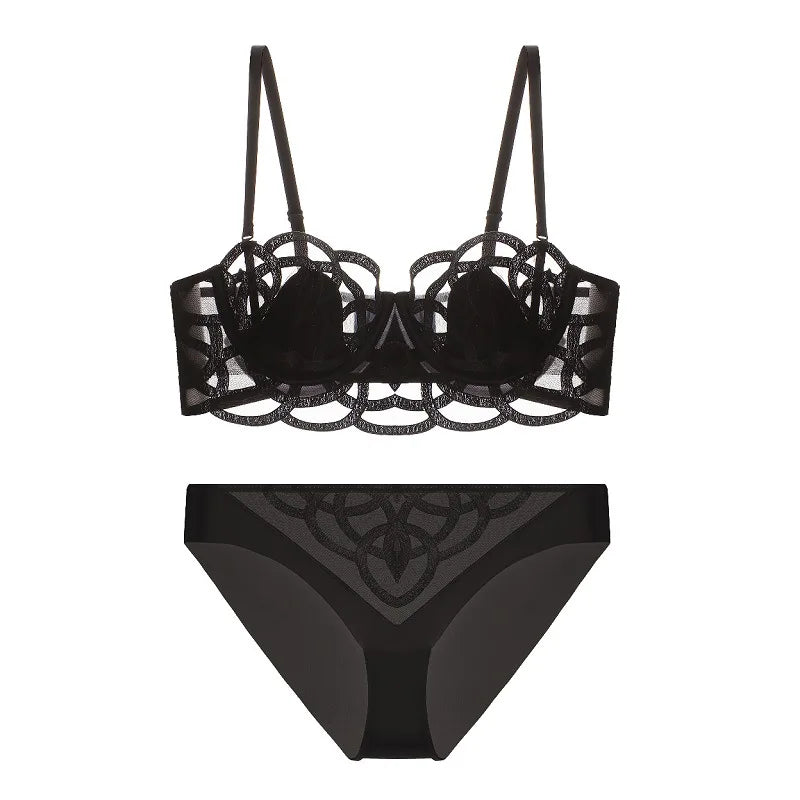 Amour — Embroidered French Lace Set #3222